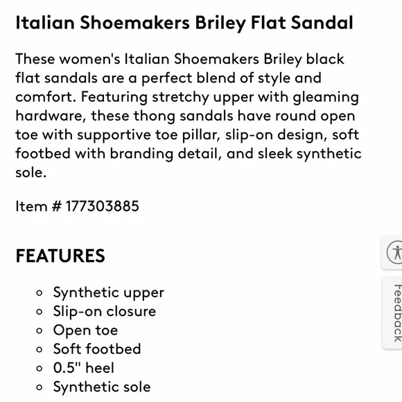 NWT Italian Shoemakers “Briley” sandals, size 7 - Picture 3 of 8